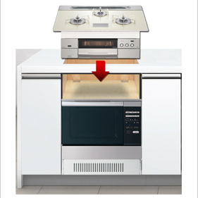 オーブンありビルトインコンロのみを交換